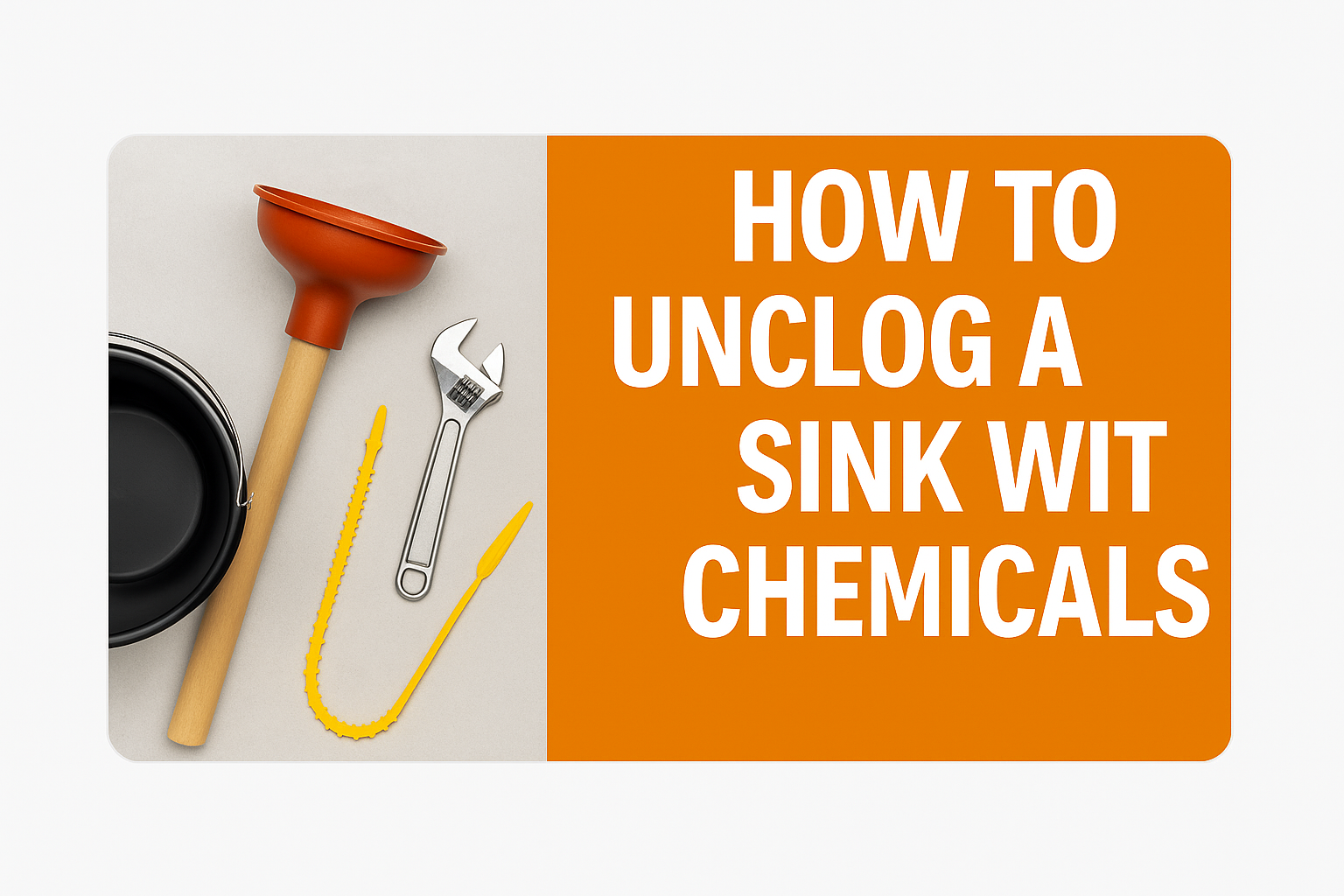 Unclog a sink without chemicals